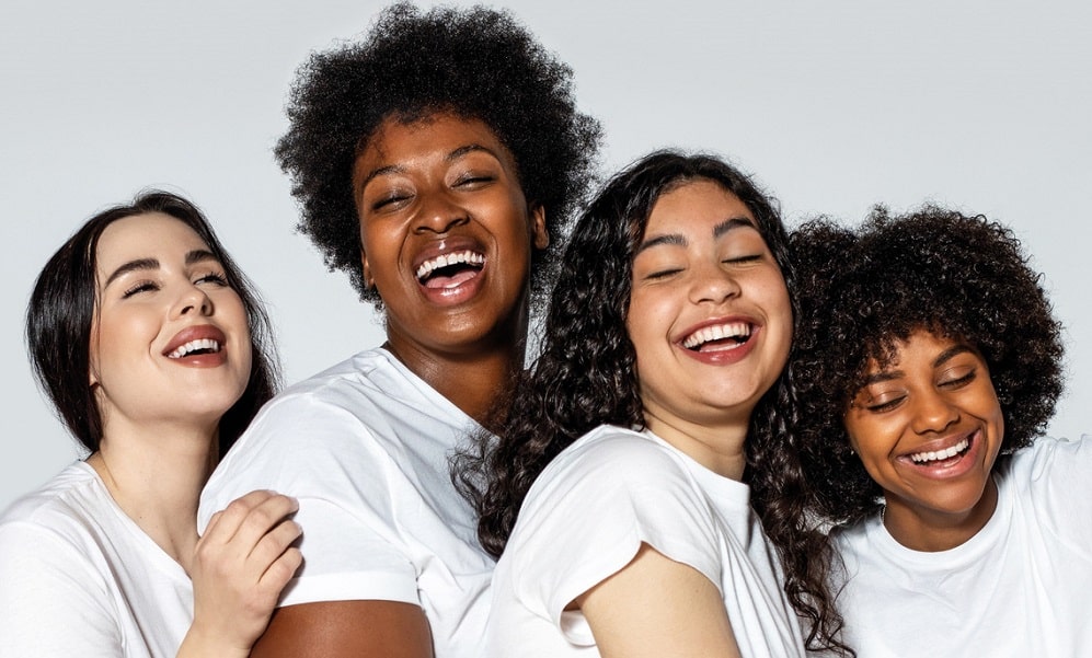 Four laughing ladies - symbolism for vaginal yeast infection and vaginal thrush